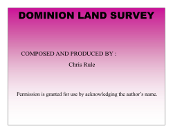 dominion land survey