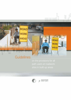 Guidelines on the provisions for all path users at