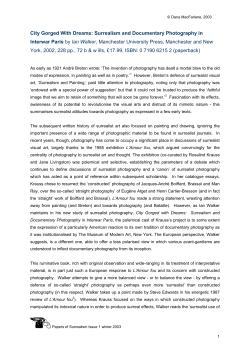 Surreal Dreamscapes: Walter Benjamin and the