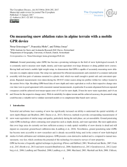 On measuring snow ablation rates in alpine terrain with a mobile