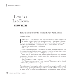 Love is a Let-Down - National Magazine Awards