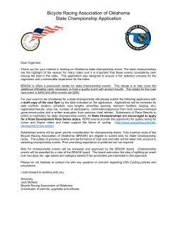 Bicycle Racing Association of Oklahoma State Championship