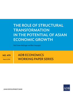 The Role of Structural Transformation in the Potential of Asian
