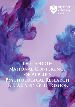 The Fourth National Conference of Applied Psychological Research