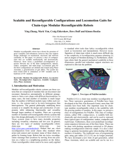 Scalable and Reconfigurable Configurations and Locomotion Gaits