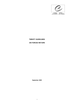 20 Guidelines on Forced Return version impression sans