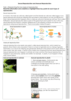 Asexual reproduction