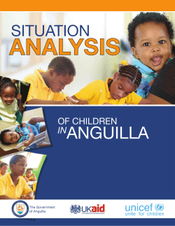 Situation Analysis of Children in Anguilla