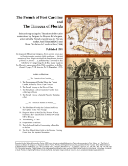 Theodore de Bry, Le Moyne`s account of the French of Fort Caroline