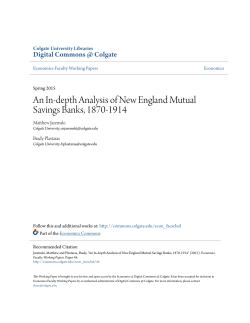 An In-depth Analysis of New England Mutual Savings Banks, 1870