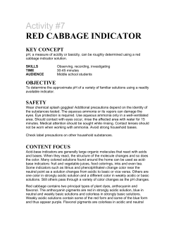 Red Cabbage Indicator Lab
