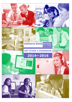 key stage 4 handbook - Highgate Wood School