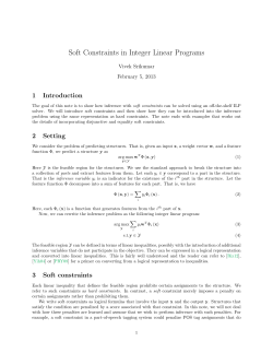 Soft Constraints in Integer Linear Programs