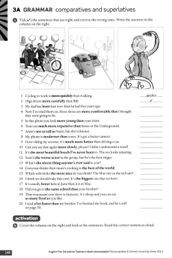 3A GRAMMAR comparatives and superlatives