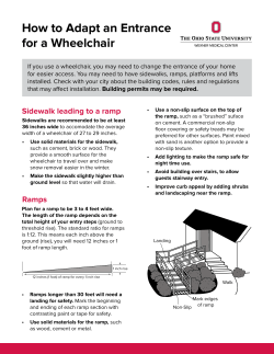How to Adapt an Entrance for a Wheelchair
