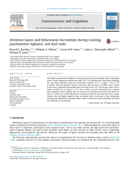 Attention lapses and behavioural microsleeps during tracking