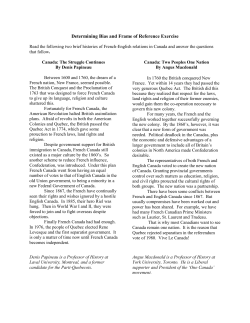 Determining Bias and Frame of Reference Exercise