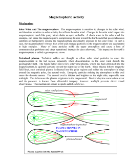 Magnetospheric Activity
