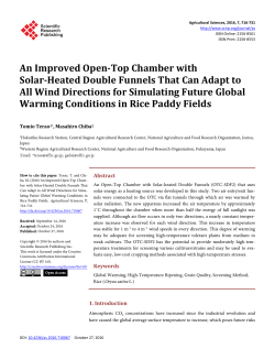 An Improved Open-Top Chamber with Solar