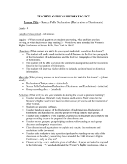 Seneca Falls Declaration - Teaching American History