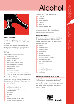 Alcohol - NSW Health