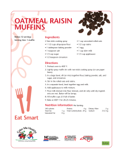 oatmeal raisin muffins