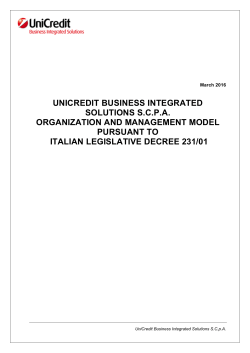 PDF | UniCredit Business Integrated Solutions organisation and