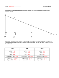 Trig Exploration Answers