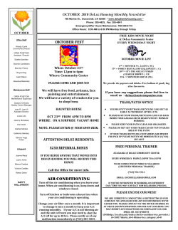 oktober fest - DeLuz Family Housing