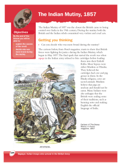 The Indian Mutiny, 1857
