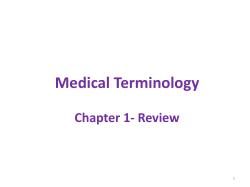 Medical Terminology