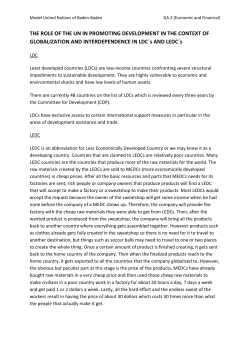 GA 2 Promoting development