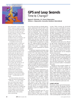 GPS and Leap Seconds