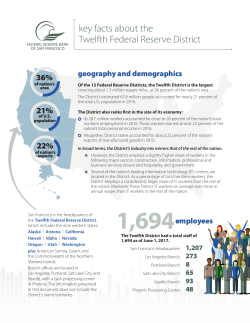 key facts about the Twelfth Federal Reserve District