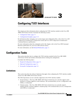 Configuring T1/E1 Interfaces