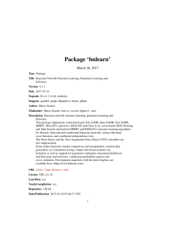 Package `bnlearn`