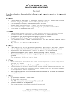 Sample Responses Q3 - AP Central