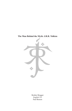 The Man Behind The Myth: J.R.R. Tolkien