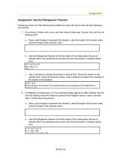K12 Inc. Assignment: Use the Pythagorean Theorem