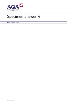 A-level Biology Essay Question 10a: Answer 4 Paper 3 June