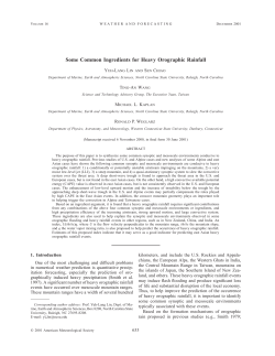 Some Common Ingredients for Heavy Orographic Rainfall