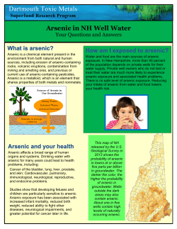 Arsenic in NH Well Water Fact Sheet