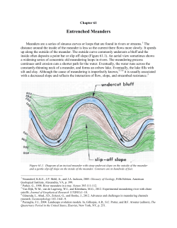 Entrenched Meanders