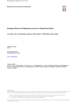 Biological Removal of Manganese and Iron in Rapid