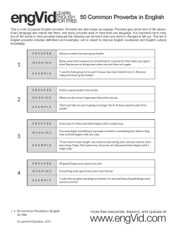 50 Common Proverbs in English