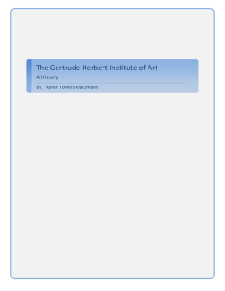The Gertrude Herbert Institute of Art