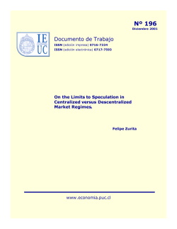 N&ordm; 196 - Instituto de Econom&iacute;a UC - Pontificia Universidad Cat&oacute;lica