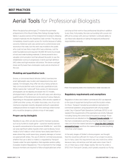 Aerial Tools for Professional Biologists
