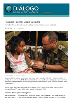 Rescuers Rush for Quake Survivors - Dialogo