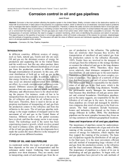 Corrosion control in oil and gas pipelines